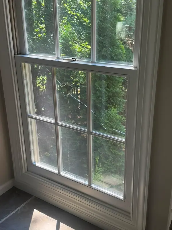 broken window glass in need of emergency repair